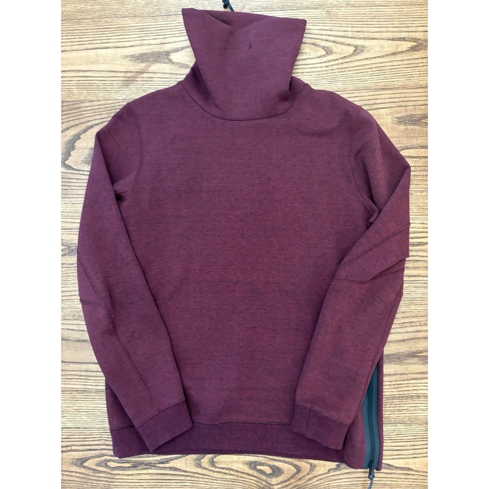 Nike Men's Medium Red/Black/Heather Fleece Funnel Neck Sweatshirt 679908-677
